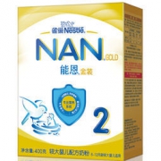 雀巢能恩 较大婴儿配方奶粉 2段400克 *6件