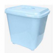 当当优品 滑轮塑料米桶 40斤