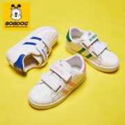 BoB DoG 巴布豆 儿童小白鞋