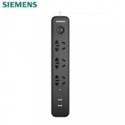 SIEMENS 西门子 智能双USB充电孔排插 3位插座