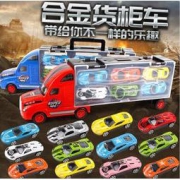 Trush carrying 手提货柜车卡车含12合金车