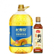 长寿花 清香葵花籽油 6.18L + 海天料酒 450ml