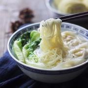 熊爸森林 广式竹升面云吞细 细面条非油炸面 1500g