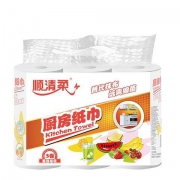 顺清柔 厨房纸巾 2层75节*3卷