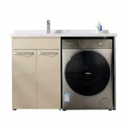 ARROW 箭牌卫浴 AEHX701304 不锈钢洗衣机柜 1.2M左盆+龙头下水套装