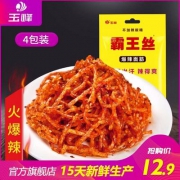 湖南特产 玉峰 霸王丝爆辣面筋 65g*4包
