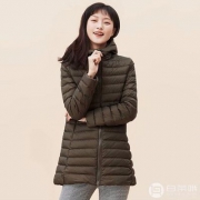 网易严选 女式90绒中长带帽羽绒服 两色
