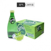 Perrier 巴黎水 含气青柠味饮料 330ml*24瓶