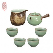 京造 青瓷 功夫茶具套装 6件组