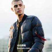 限S码，Alpha Industries 阿尔法 MA-1 Echo 男士飞行员保暖夹克 Prime会员免费直邮含税