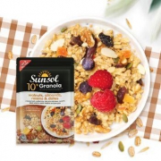 Sunsol 膳粟 10+谷兰诺拉 即食脆麦片 400g *10件