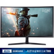 27日0点：SAMSUNG 三星 26.9英寸 2K高分 1800R曲面旋转升降显示器 C27HG70QQC