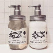 向往的生活同款，Amino Mason 升级氨基酸无硅油套装 洗发水450ml+护发素450ml