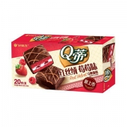 好丽友 Q蒂 红丝绒莓莓味 20枚 560g *7件