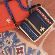 18年春夏新款，TORY BURCH KIRA 女士真皮链条单肩包 $289