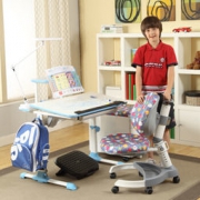 easy life 生活诚品 MC303BF+602 可升降儿童学习桌椅套装 蓝色