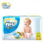 菲比(Fitti)纸尿裤 中号尿不湿 秒吸舒爽 M92片 (6-11KG )