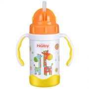 Nuby 努比 不锈钢真空保温吸管杯 280ml *2件