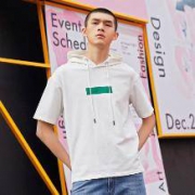 库存浅：alt男士短袖t恤2018秋季新款连帽衫
