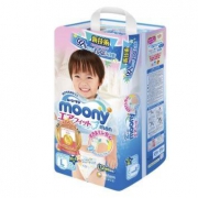 Moony 尤妮佳 男宝宝婴儿拉拉裤 L44片 4件装