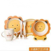 Yom 莜牧 竹纤维儿童餐具5件套