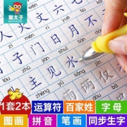 猫太子 幼儿字贴套装（含2本练字本+2笔杆+6支笔芯+1个握笔器）