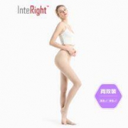 PLUS会员：INTERIGHT 丝袜女 连裤袜2双盒装
