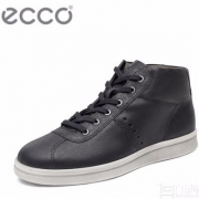 国内￥1339，ECCO 爱步 Kallum 卡林 男士真皮高帮板鞋 4.5折 $67.99