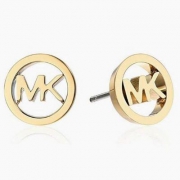 MICHAEL KORS 迈克高仕 女士镂空Mklogo流行耳钉 2色