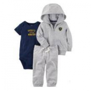 Carters 开衫春季全棉连体衣 3件套装