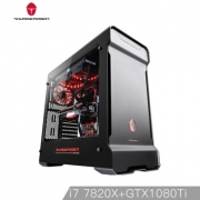 ThundeRobot 雷神 神谕801 电脑主机（i7-7820X、X299、GTX1080Ti、512GB、RM850x、侧透铝箱）