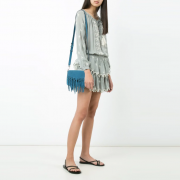 瑞贝卡·明可弗（Rebecca Minkoff）  女士真皮流苏斜挎包