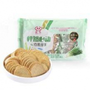 美至 MEIZHI 特浓薄饼干 薄脆饼 香葱味 350g/袋