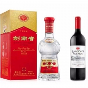 剑南春 水晶剑 52度 500ml +洛神山庄 赤霞珠干红葡萄酒 750ml