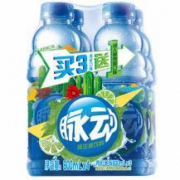 脉动（Mizone）青柠、仙人掌口味 维生素饮料 600ml*4瓶