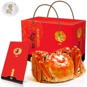 蟹联蟹业 阳澄湖大闸蟹礼券 超大个公4.5两*4只+母3两*4只