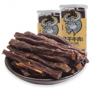 新牧哥 内蒙古超干手撕牛肉干 120g*2罐 送奶酪