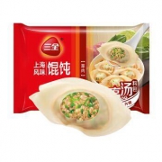 三全 上海风味馄饨菜肉口味 500g （40只） *11件