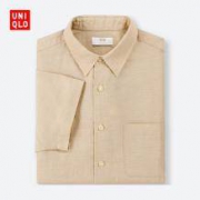 历史低价：UNIQLO 优衣库 404408 男士麻棉衬衫