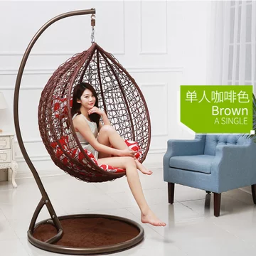 一米色彩 PE藤编摇篮椅