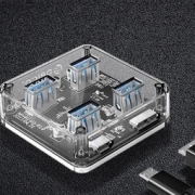 ORICO 奥睿科 MH4U USB3.0分线器透明HUB 0.3米