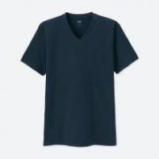 限尺码： UNIQLO 优衣库 SUPIMA COTTON 404137 男士V领T恤