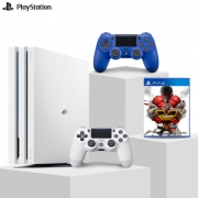 索尼（SONY）    PlayStation 4 Pro 白色《街霸V》双人格斗套装（双手柄）