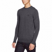 限尺码，Fred Perry 男士纯羊毛休闲衫 Prime会员免费直邮