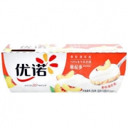 Yolplait 优诺 果层多 风味酸乳 黄桃果粒 100g*3杯