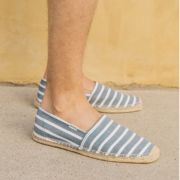 Soludos   男士 Classic Stripe 经典条纹渔夫鞋