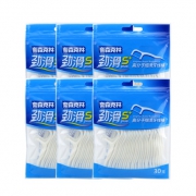 奈森克林 劲滑S+超细高分子牙线棒 30支*6袋