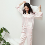 100%桑蚕丝！网易严选 女式真丝睡衣套装