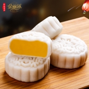 金丽沙 港式冰皮榴莲月饼 礼盒装 4个绿豆芒果+4个榴莲月饼 共480g