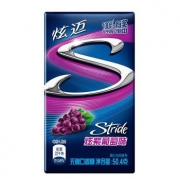 炫迈 Stride 炫迈无糖口香糖 炫紫葡萄味 28片 50.4g *5件
